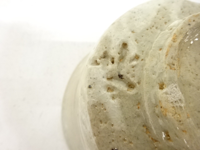  水野鉐一造　御題「時」　茶碗